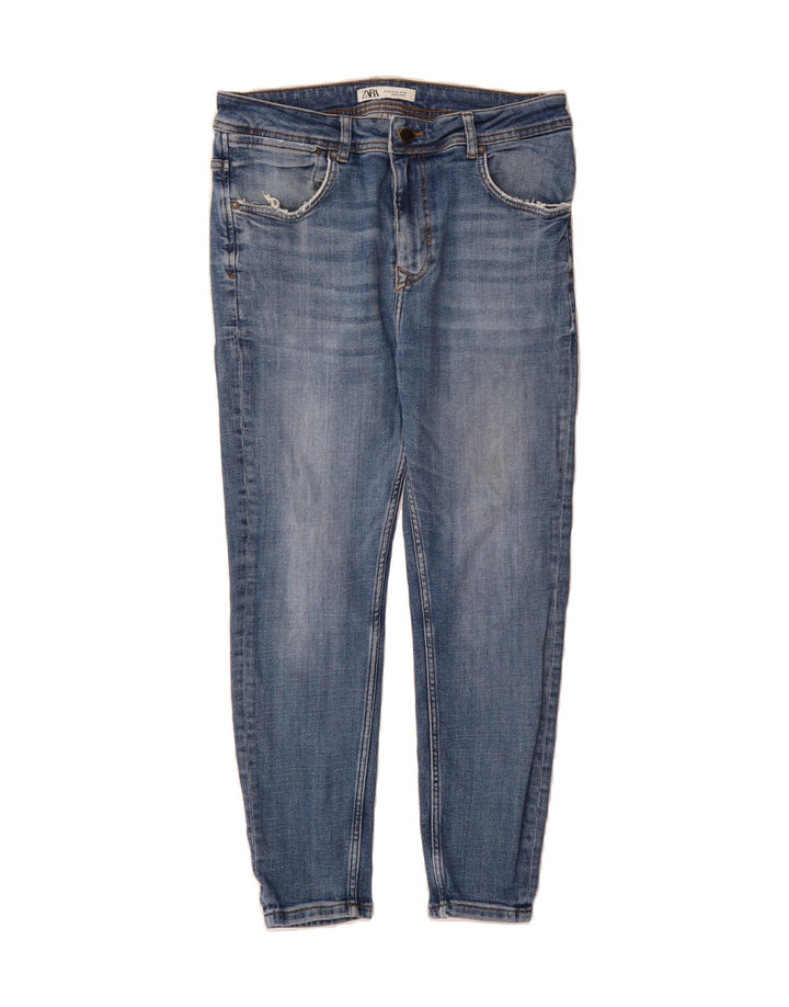 ZARA Womens Slim Jeans EU 42 Large W32 L25 Blue Cotton Vintage Zara and Second-Hand Zara from Messina Hembry 