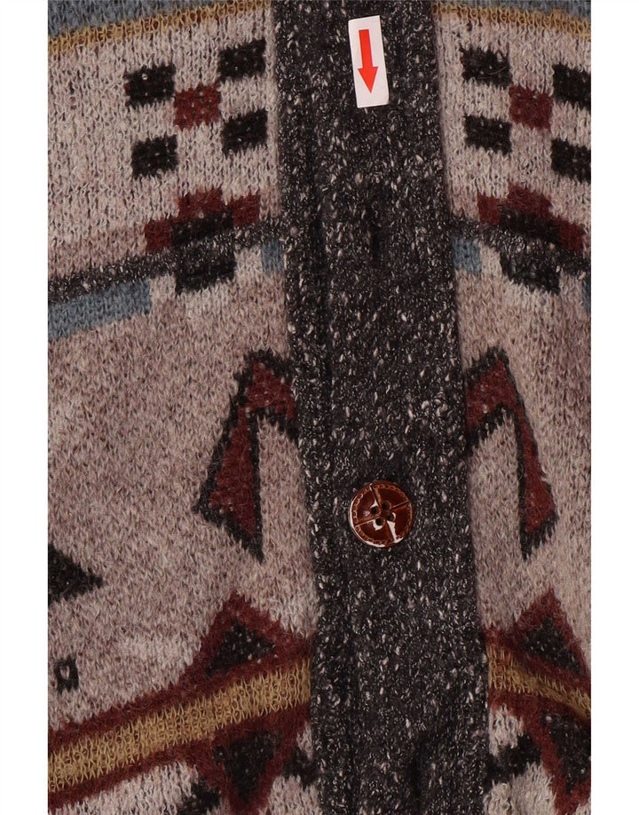 Jachetă Bomber tricotată pentru bărbați Darwin IT 54 2XL Gri Geometric Acrilic