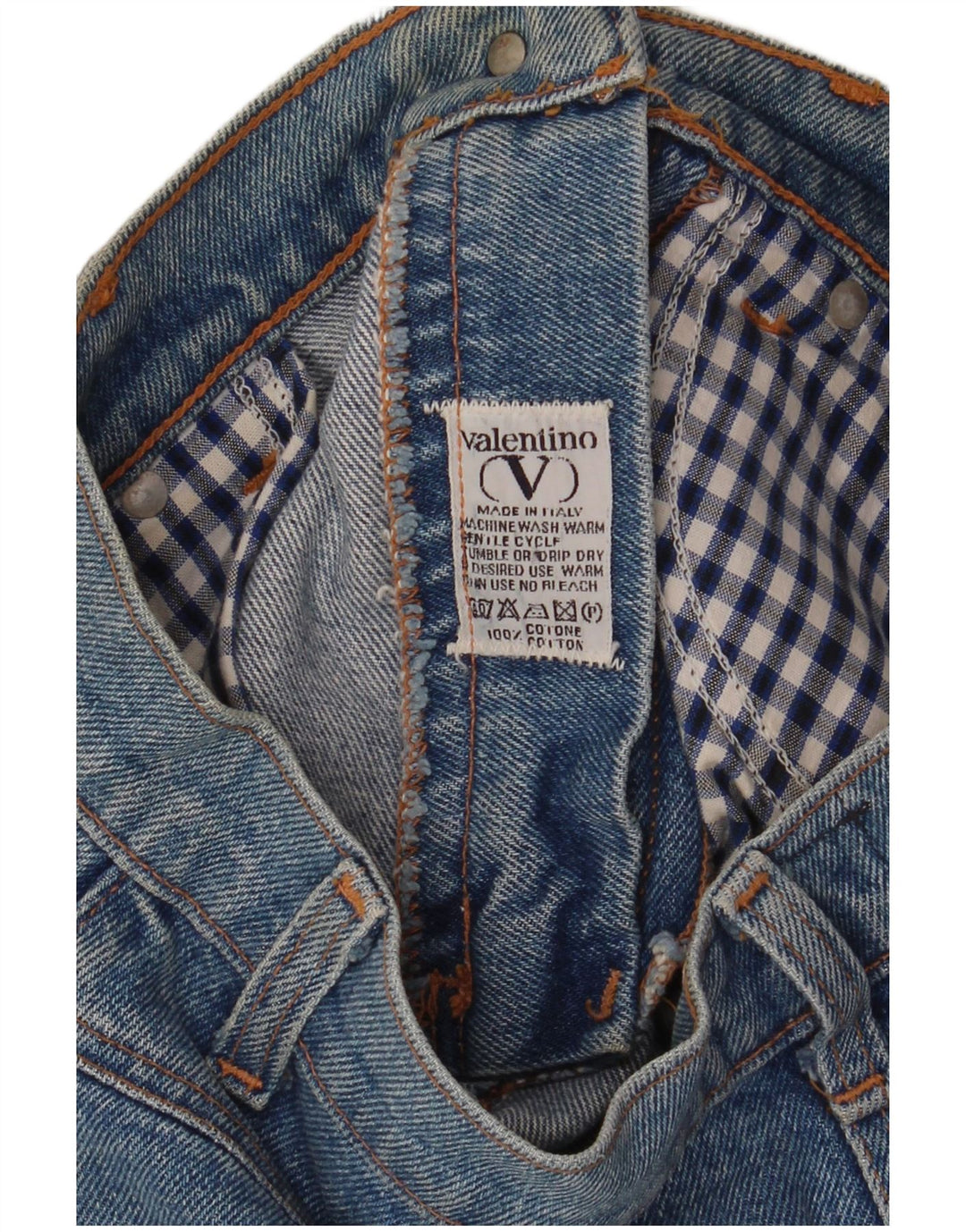 Fusta de blugi pentru femei Valentino W26 Small Blue Bumbac