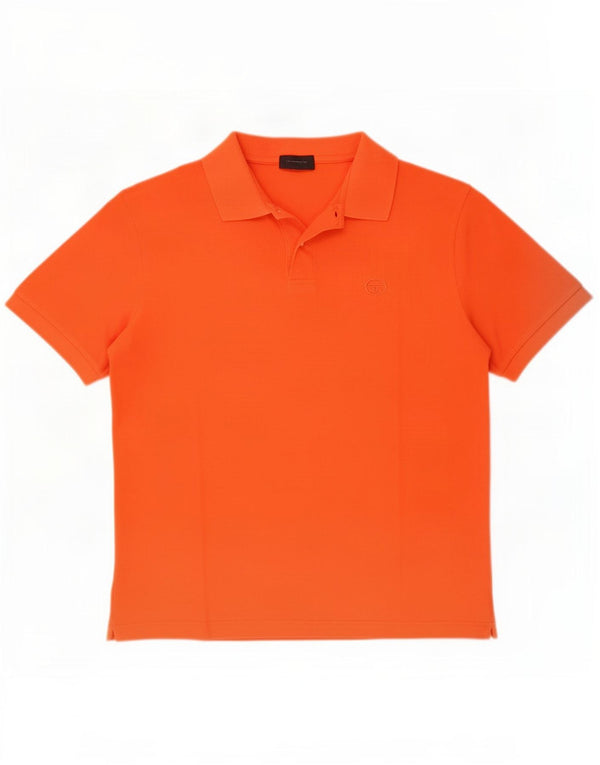 Tricou polo Sergio Tacchini pentru bărbați IT 52 mare bumbac portocaliu