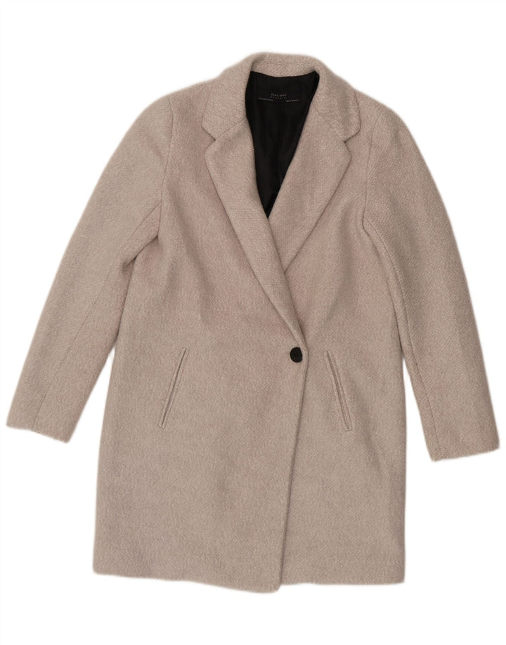 Pardesiu supradimensionat pentru femei ZARA UK 6 XS bumbac gri