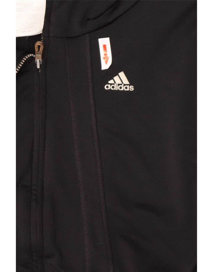 Jachetă de top pentru trening Adidas Clima 365 pentru femei UK 14 Poliester mediu negru
