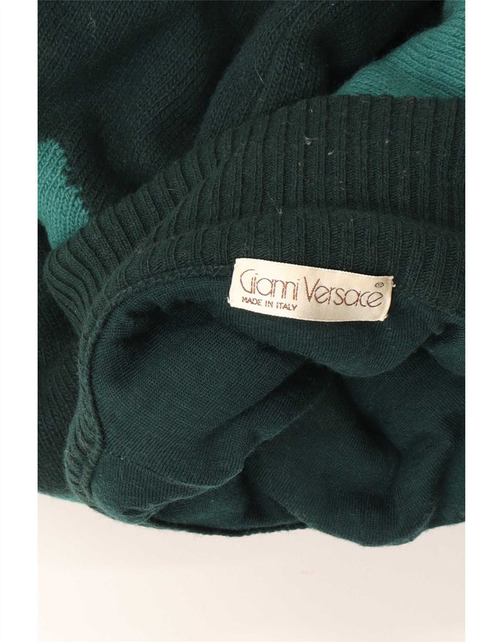 Pulover cu gât țestoasă pentru bărbați Gianni Versace, verde mediu