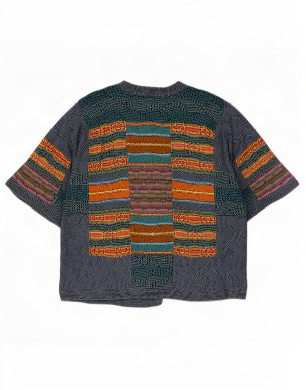 Pulover cardigan cu mânecă scurtă pentru femei Peruvian Connection UK 6 XS gri