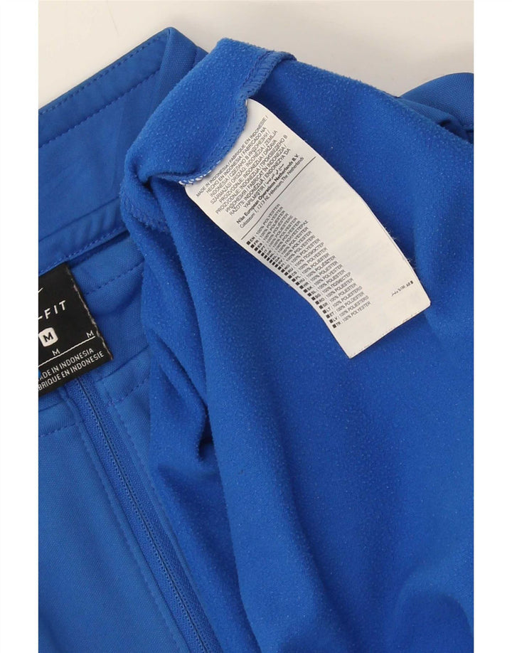Pulover pentru bărbați Nike Inter Milan, cu fermoar, cu gât, poliester albastru mediu