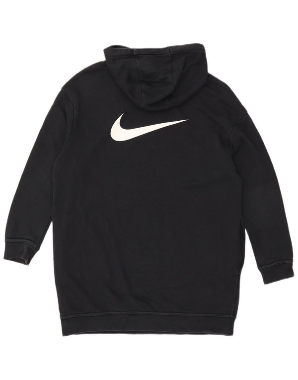 Rochie cu hanocă supradimensionată pentru femei Nike, UK 6 XS, bumbac negru
