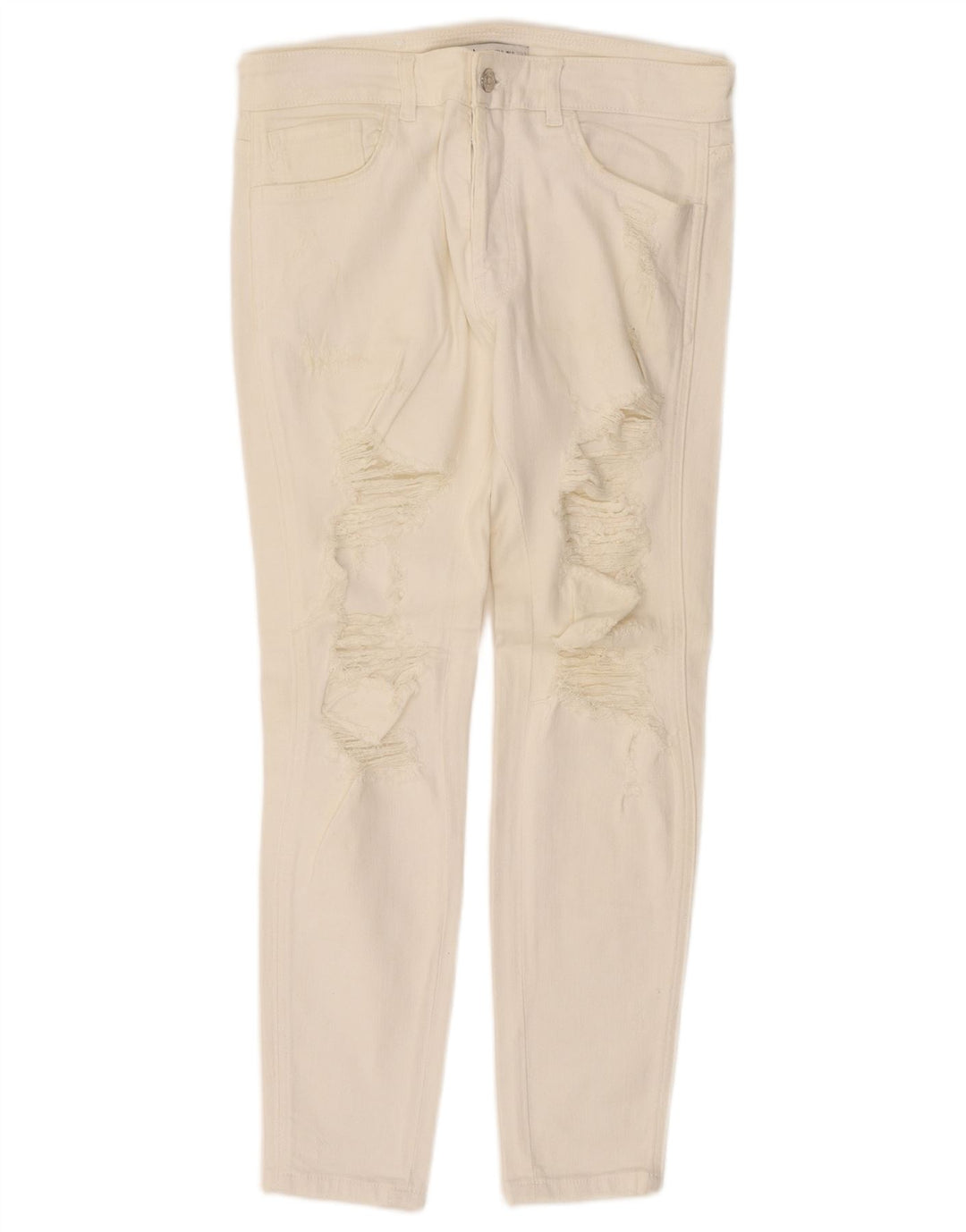 Blugi slim pentru bărbați Zara, învechiți, EU 40 Medium L31 L27 Alb cadru