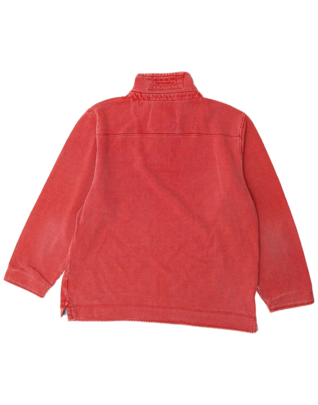 Crew Clothing Hanorac cu fermoar pentru bărbați Pulover 2XL bumbac roșu