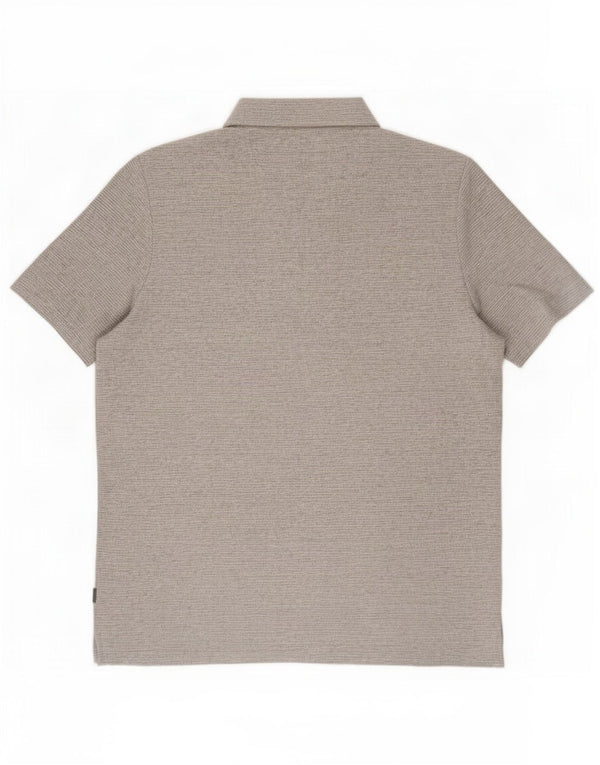 Tricou polo înalt pentru bărbați Fat Face 2XL bumbac gri