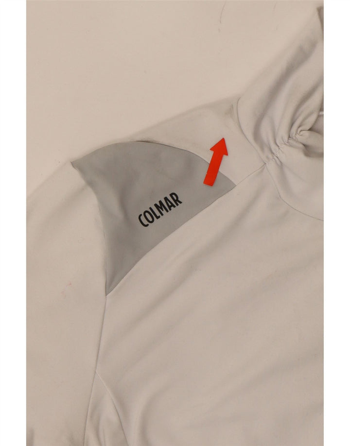 COLMAR Womens Top Long Sleeve UK 10 Small White Vintage Colmar and Second-Hand Colmar from Messina Hembry 