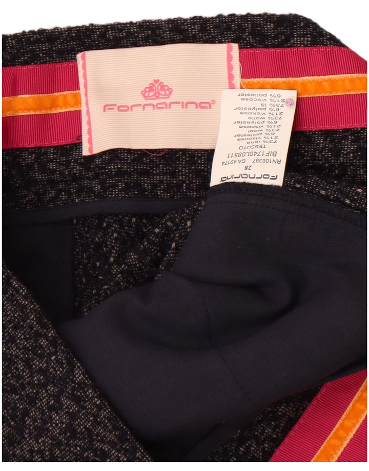 Pantaloni scurți chino pentru femei Fornarina W28 Medium Gri Lână