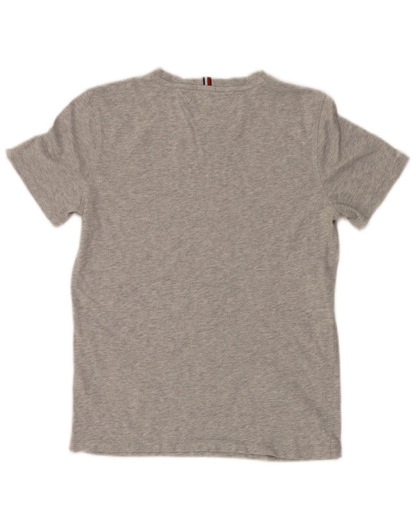 Tricou cu grafic normal pentru băieți Tommy Hilfiger Top 11-12 ani, gri