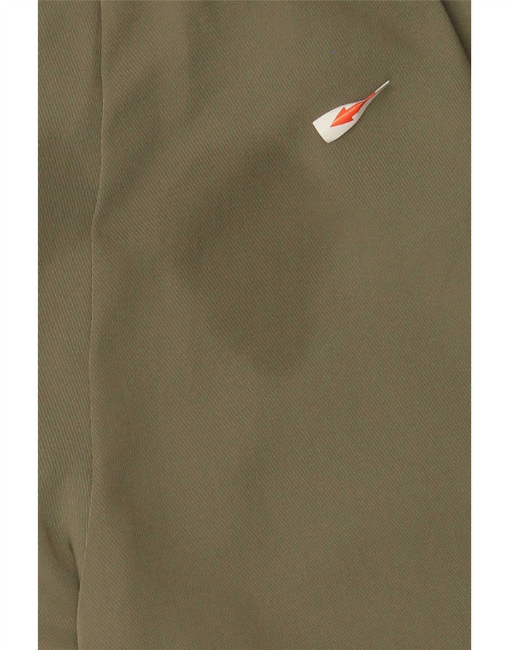 Pantaloni tăiați conici pentru femei Zara L32 L24 Kaki Poliester