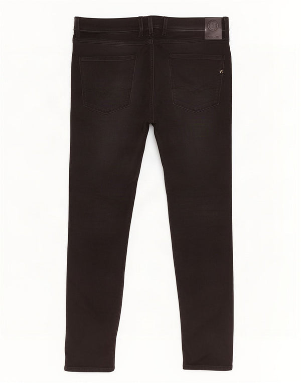 Replay Blugi Anbass Slim pentru bărbați W36 L32 bumbac negru