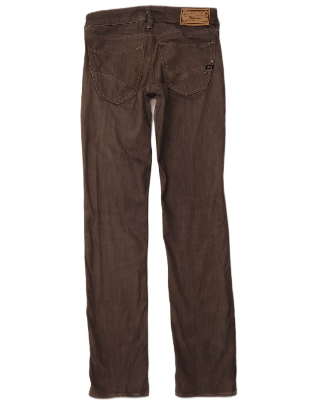 GAS Blugi slim drepte pentru bărbați W31 L34 bumbac gri