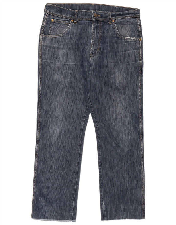 Blugi drepti Wrangler pentru femei, cu ajustare normală, W34 L30, bumbac albastru