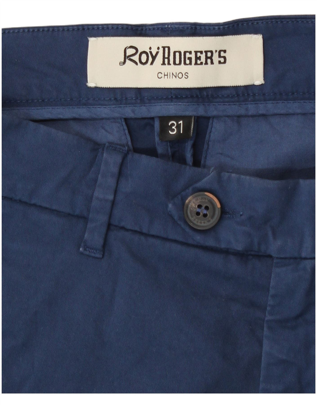 Pantaloni scurti chino Roy Rogers pentru femei W31, bumbac bleumarin mediu