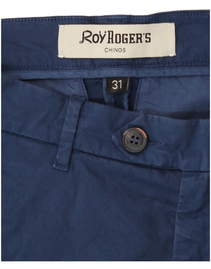 Pantaloni scurti chino Roy Rogers pentru femei W31, bumbac bleumarin mediu