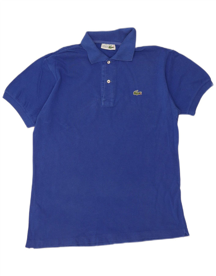 Tricou polo LACOSTE pentru bărbați, mărimea 4, bumbac albastru mediu