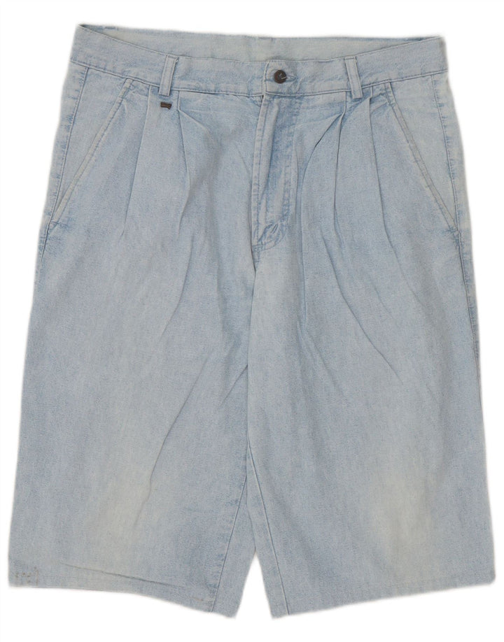 Pantaloni scurți din denim cu fixare pentru bărbați Carrera W32 Medium Blue