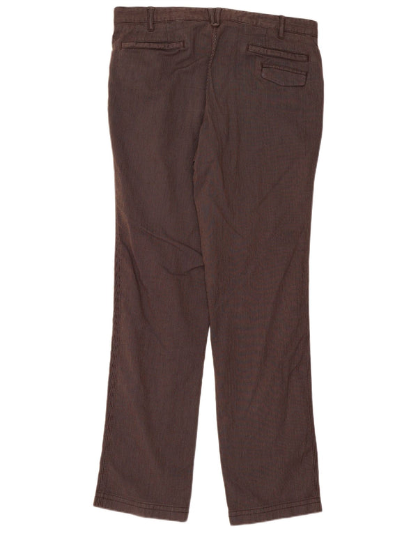 Pantaloni chino Massimo Dutti pentru bărbați IT 44 Large W34 L34 Brown Pinstripe