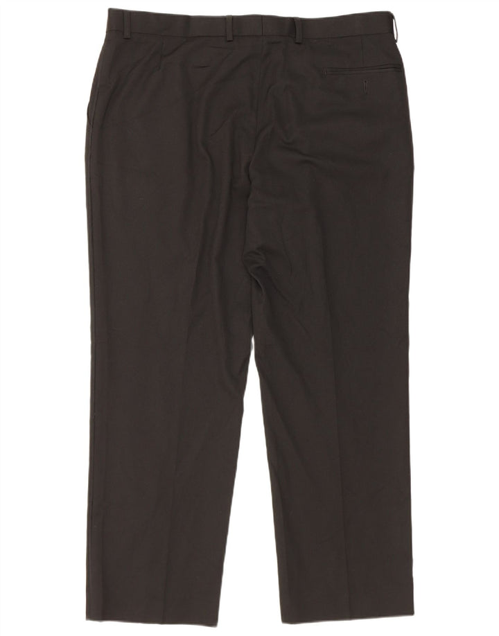 Marks & Spencer Pantaloni drepți pentru bărbați L38 L29 Poliester negru