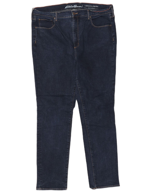 Eddie Bauer Blugi drepte pentru femei cu talie mare US 20 3XL W40 L30 bleumarin
