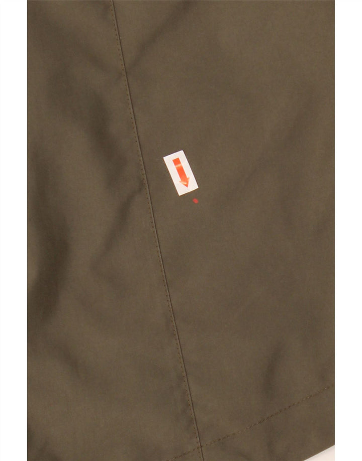Jack Wolfskin Jachetă de ploaie cu glugă pentru femei Marea Britanie 14/16 Poliester kaki mare