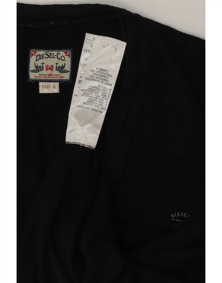 Diesel Bărbați Tricou Top Mic Negru Bumbac