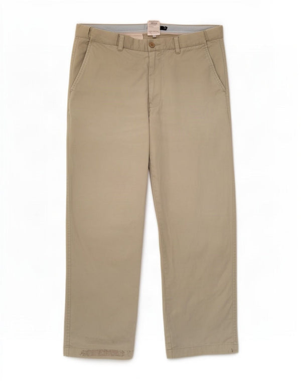 Pantaloni chino drepți pentru bărbați Marks & Spencer L34 L29 bumbac bej