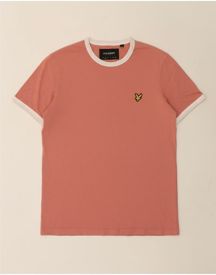 Tricou pentru bărbați Lyle & Scott Top mic din bumbac roz