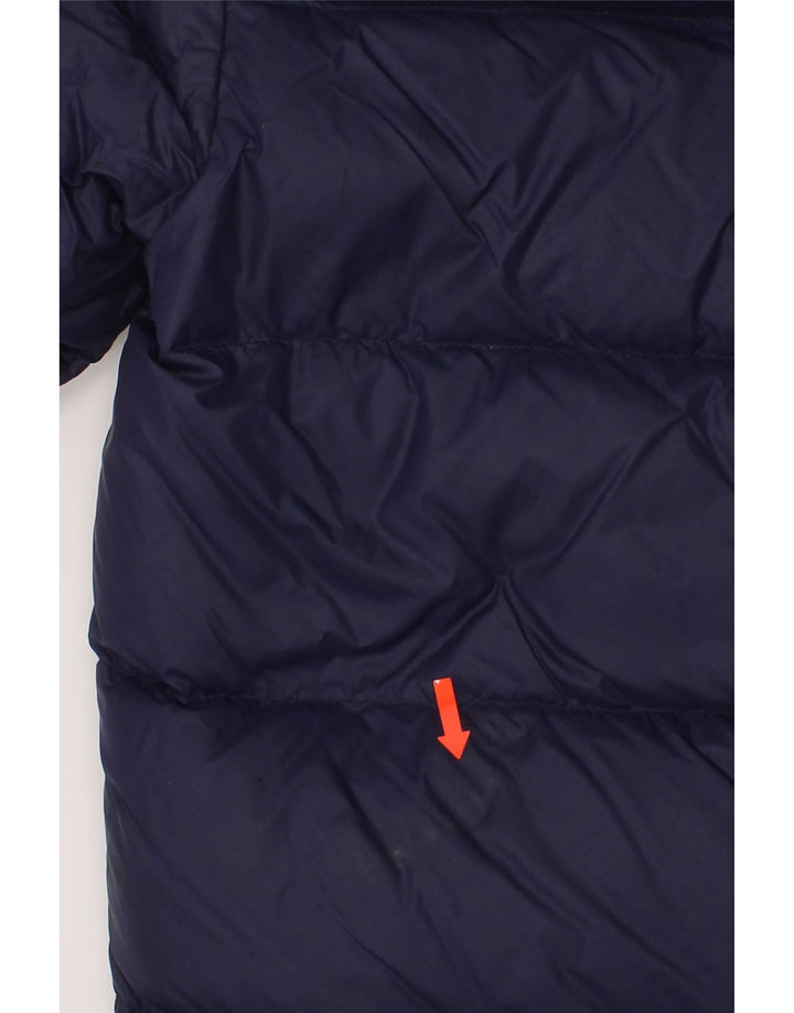 DIESEL Boys Hooded Padded Jacket 7-8 Years Navy Blue Nylon Vintage Diesel and Second-Hand Diesel from Messina Hembry 