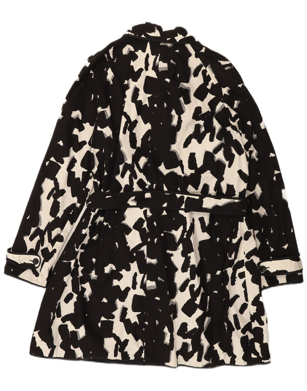 HOBBS Palton reversibil cu model abstract pentru femei UK 16 mare negru