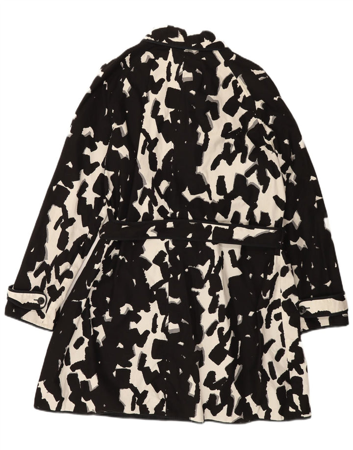 HOBBS Palton reversibil cu model abstract pentru femei UK 16 mare negru