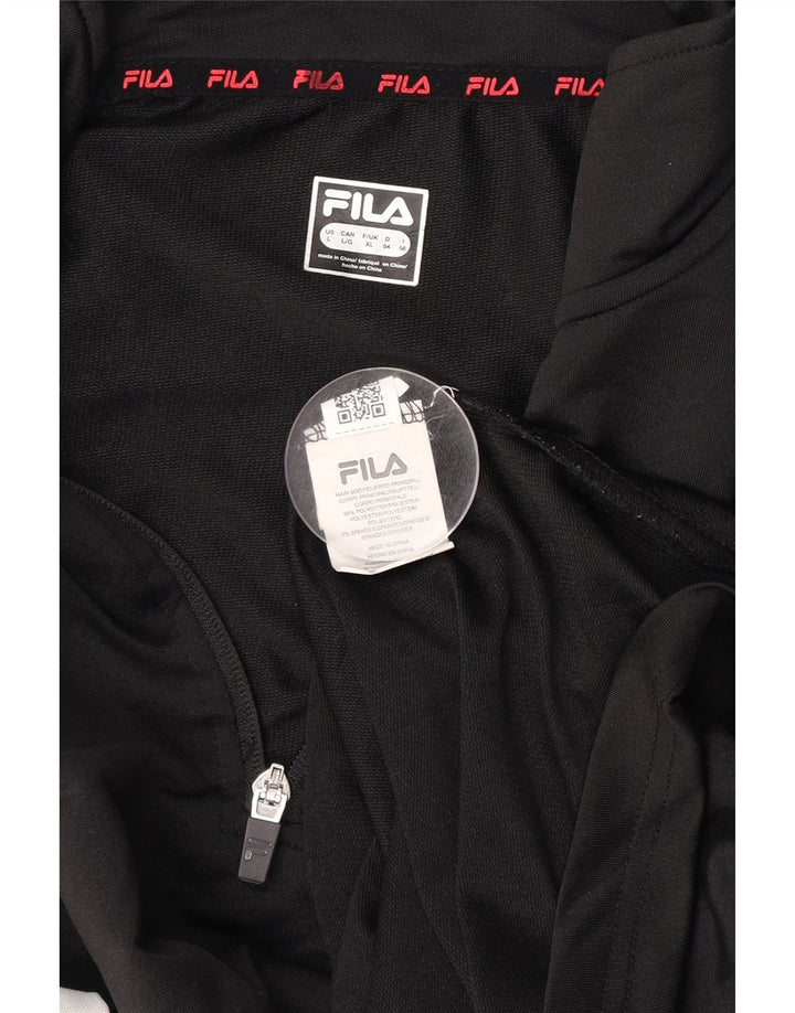 Trening pentru bărbați FILA, cu fermoar, cu gât, XL, poliester color bloc