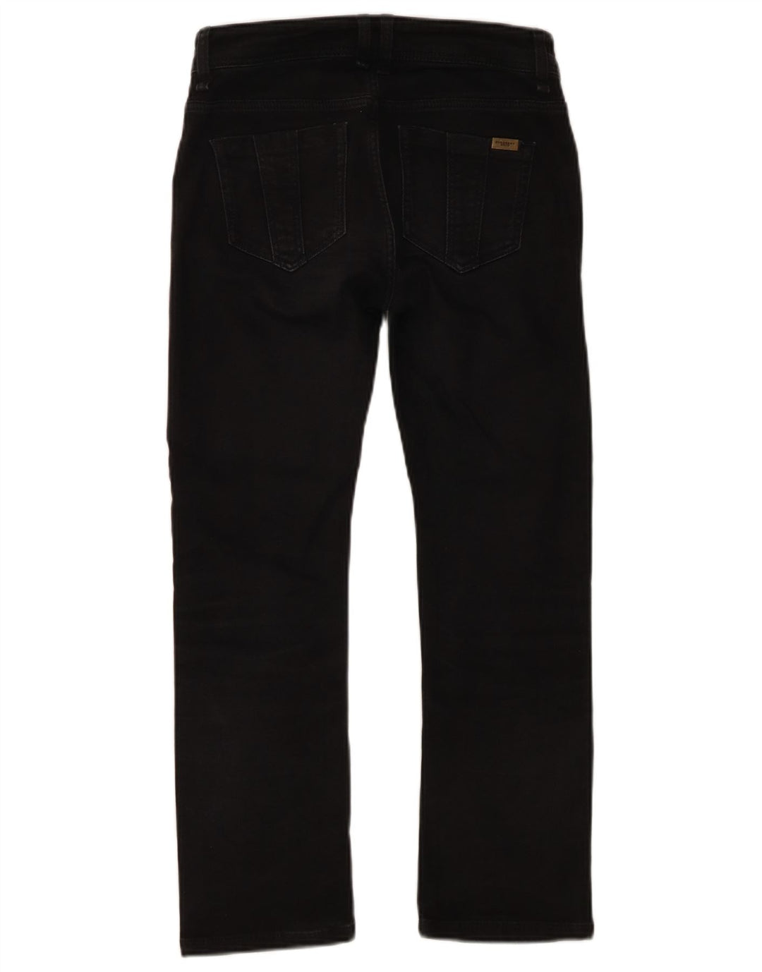 Blugi drepti pentru femei Burberry W26 L25 bumbac negru