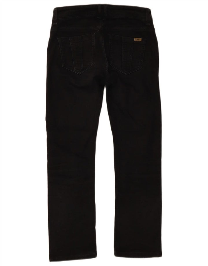 Blugi drepti pentru femei Burberry W26 L25 bumbac negru