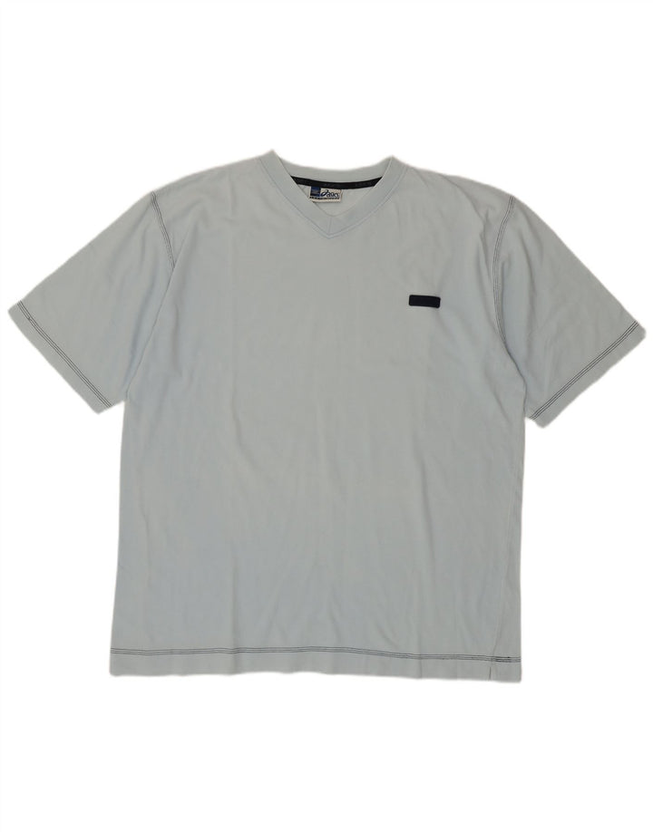 Asics Bărbați Tricou Top 2XL Bumbac Albastru