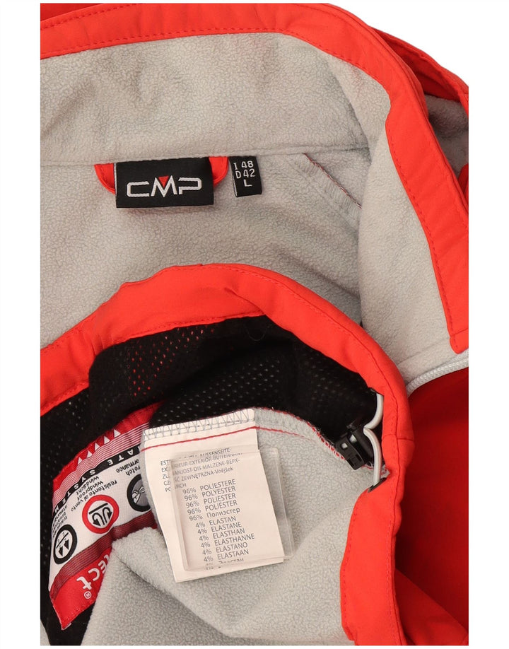 Jachetă de vânt cu glugă pentru femei CMP EU 42 Poliester portocaliu mare