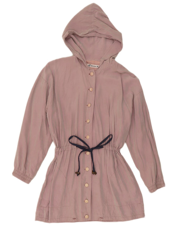 Jachetă cu glugă vintage pentru femei UK 14 Medium Purple