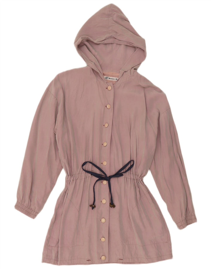 Jachetă cu glugă vintage pentru femei UK 14 Medium Purple