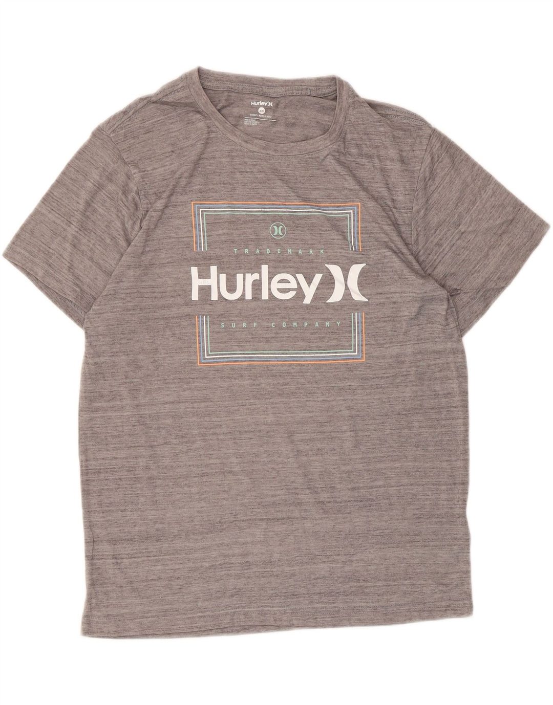Tricou grafic pentru bărbați Hurley Top Medium Gri Poliester