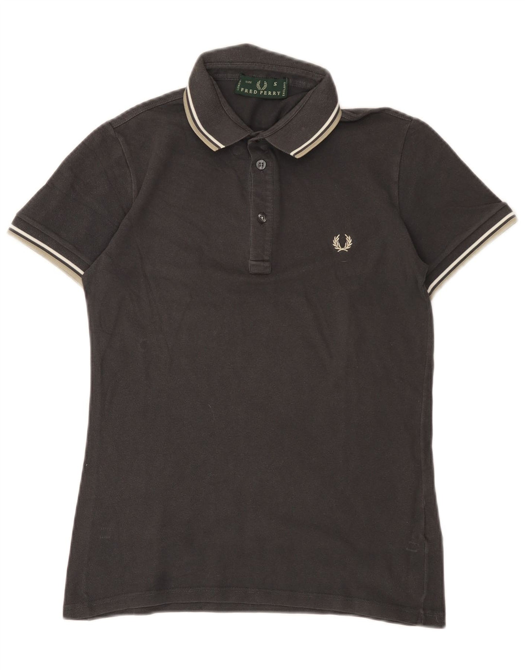 Cămașă polo Fred Perry pentru bărbați, bumbac gri mic