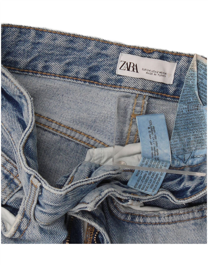 Blugi Zara Femei Bootcut EU 34 2XS L24 L33 Bumbac albastru