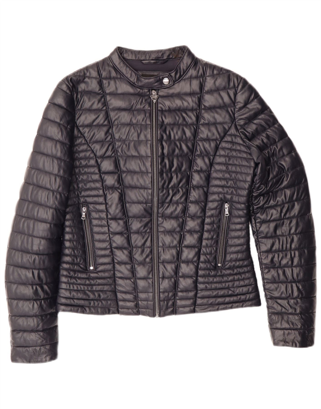 Jachetă căptușită pentru femei GUESS UK 14 Medium bleumarin poliuretan