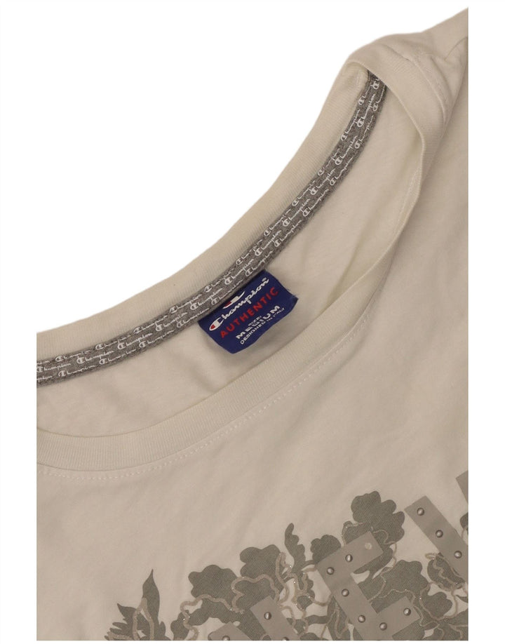 Tricou grafic Champion pentru femei Top UK 14 Medium White