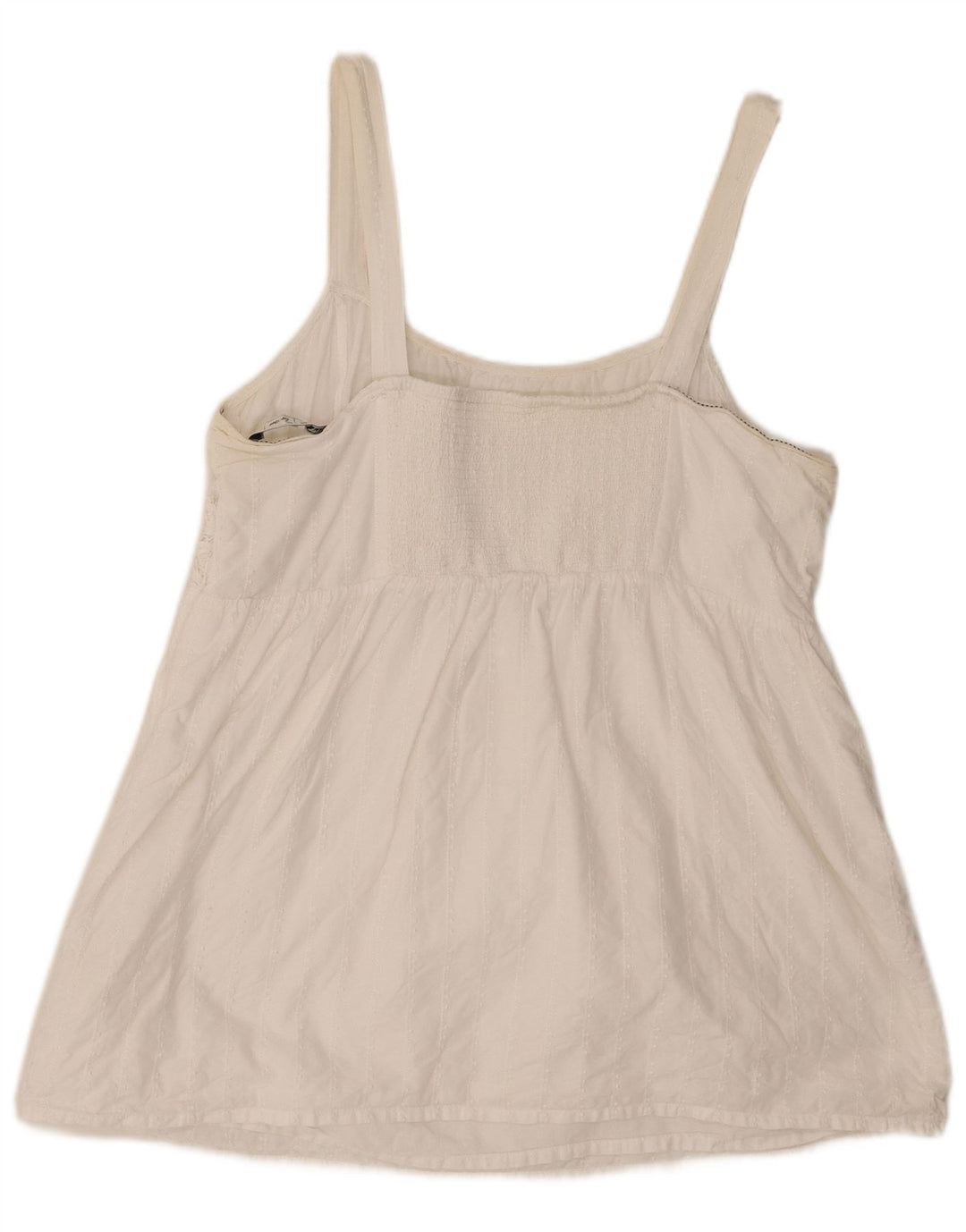 Fat Face, femeie, top cami, UK 18 XL, bumbac alb