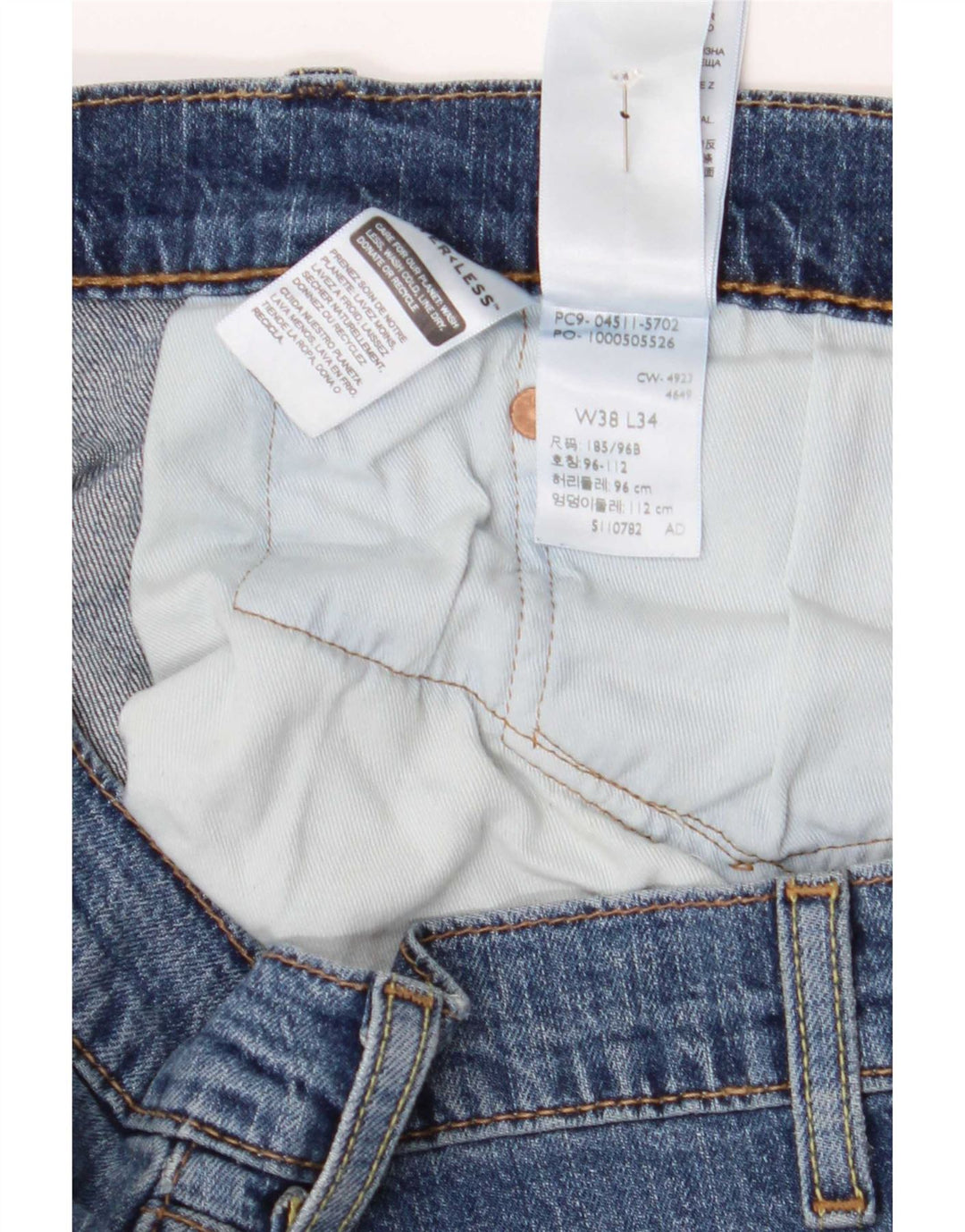 Blugi Levi's 511 Slim pentru bărbați W38 L34 Bumbac albastru
