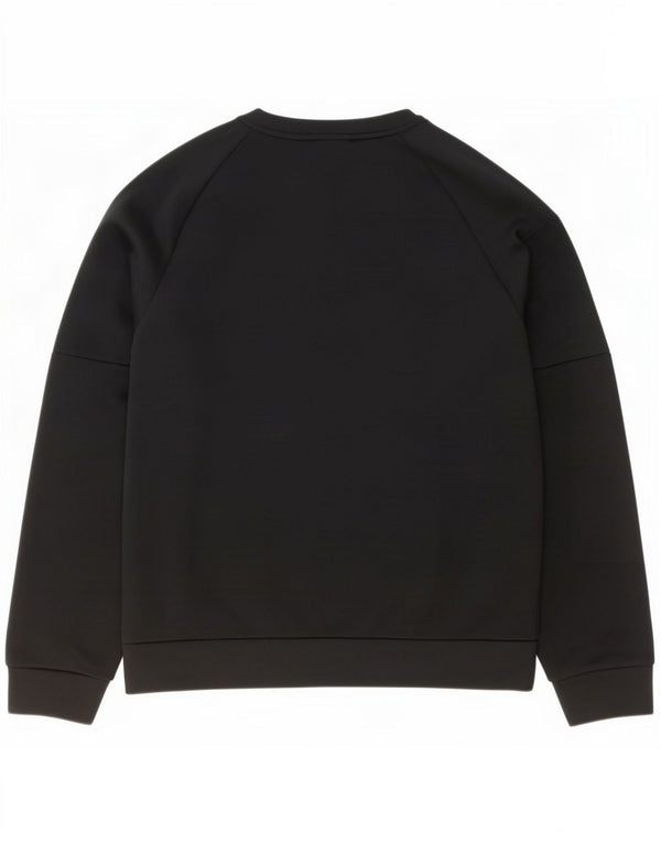 Pulover Nike Therma-Fit pentru bărbați, poliester mediu negru