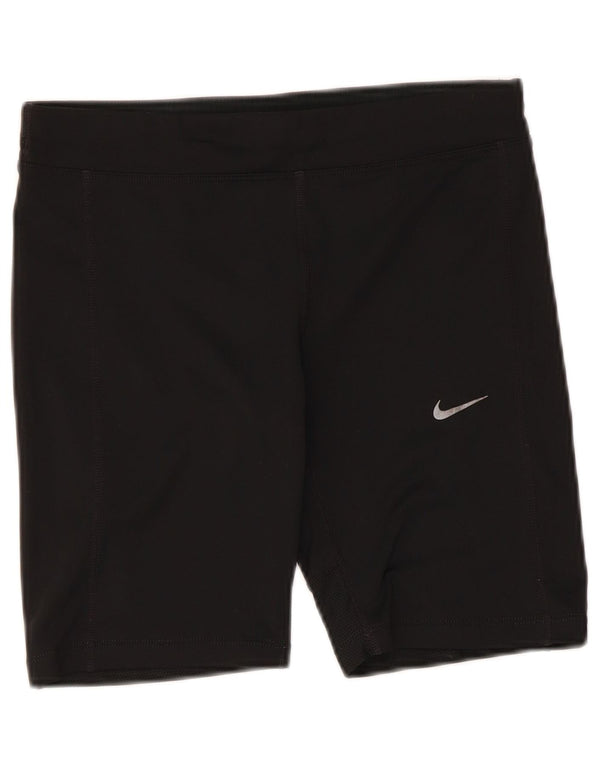 Pantaloni scurți sport Nike Dri Fit pentru femei UK 10, poliester negru mic